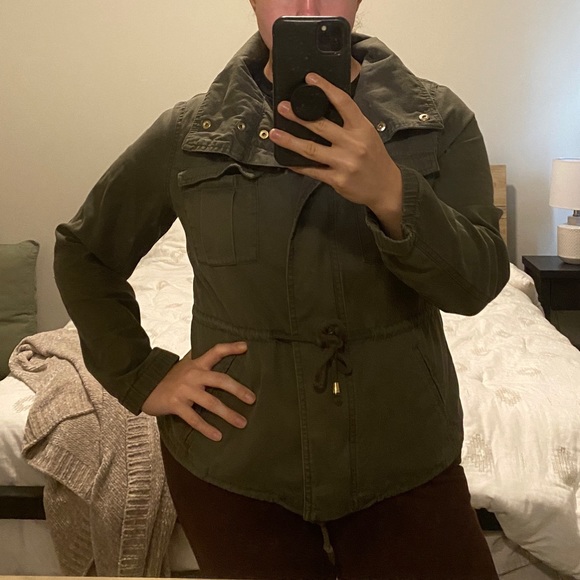 Khaki Utility Jacket - Picture 3 of 5